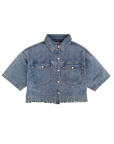 Withblack - WBLWonder Pearl Denim Jacke - Sky Blue